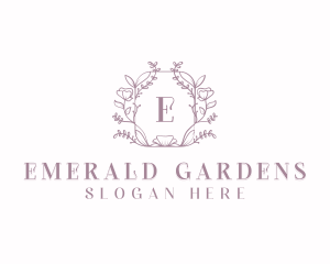 Floral Wedding Event logo design