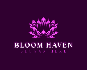 Lotus Flower Bloom logo design