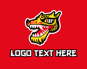 Culture - Chinese Dragon Mascot logo design