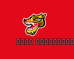Asian Mythical Dragon logo design