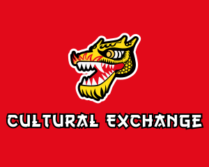 Culture - Asian Mythical Dragon logo design
