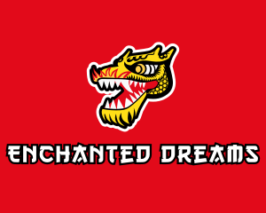Fantasy - Asian Mythical Dragon logo design