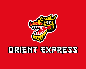 Orient - Asian Mythical Dragon logo design