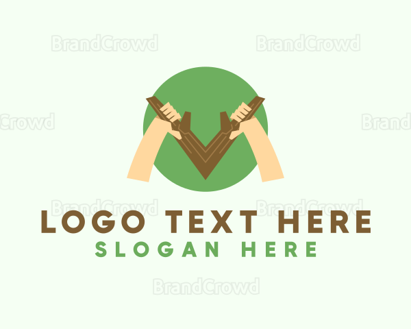 Modern Branch Hand Business Logo