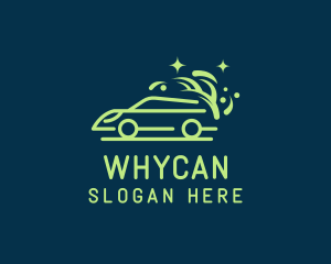 Sparkly Clean Car Wash Logo