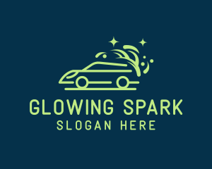 Sparkly Clean Car Wash logo design