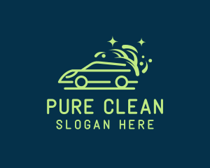 Sparkly Clean Car Wash logo design