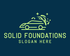 Road Trip - Sparkly Clean Car Wash logo design