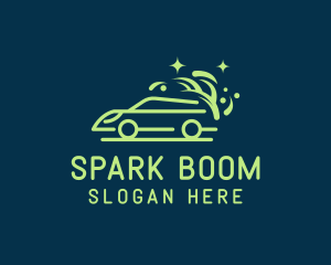 Sparkly Clean Car Wash logo design