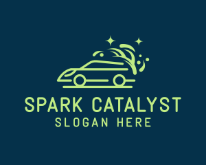 Sparkly Clean Car Wash logo design