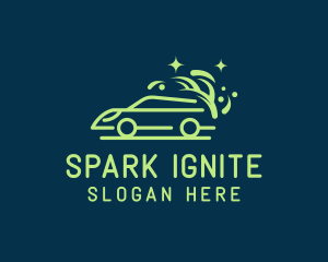 Sparkly Clean Car Wash logo design