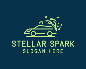 Sparkly Clean Car Wash logo design