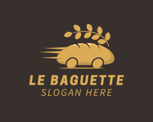 Baguette - Bread Loaf Delivery logo design