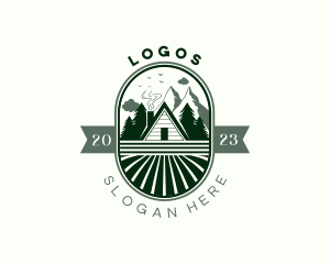 Mountain Forest Cabin Logo