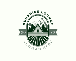 Mountain Forest Cabin Logo