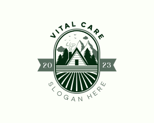 Mountain Forest Cabin Logo