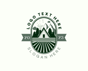 Mountain Forest Cabin Logo