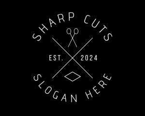 Barber - Barber Hairdresser Scissors logo design