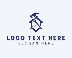 Tools - Carpentry Hammer Repair logo design