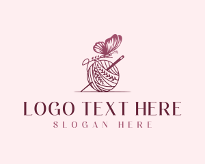 Embroidery - Butterfly Sewing Tailor logo design
