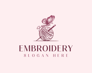 Butterfly Sewing Tailor logo design