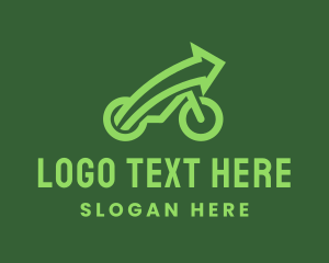 Upcycle - Arrow Cycling Bike logo design