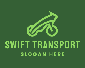 Transporation - Arrow Cycling Bike logo design
