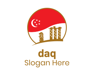 Singapore City Flag Logo