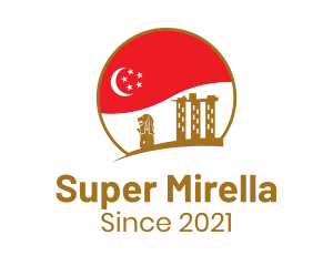 Travel - Singapore City Flag logo design