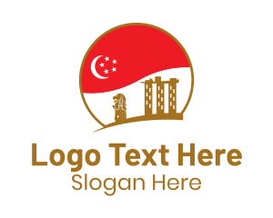Singapore City Flag Logo