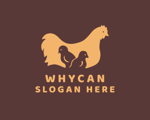 Poultry Hen & Chick Logo