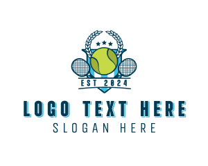 Ski Poles - Tennis Sports Tournament logo design