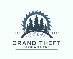 Logger - Forest Woodcutter Carpentry logo design