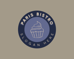 Muffin Cupcake Bakery logo design