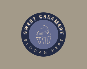 Muffin Cupcake Bakery logo design