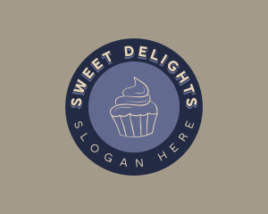 Muffin Cupcake Bakery logo design