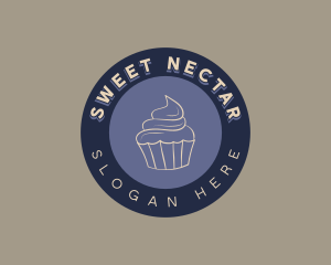 Muffin Cupcake Bakery logo design