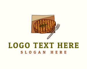 Map - Wyoming Grilled Steak logo design