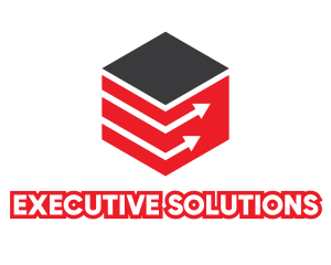 Red Cube Arrow  logo design