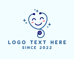 Doctor - Smiling Stethoscope Mascot logo design