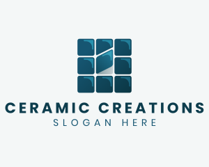 Ceramic - Square Flooring Tile logo design