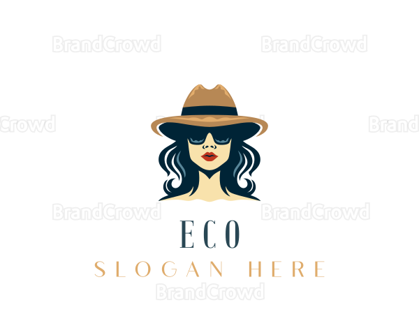 Feminine Hat Style Logo