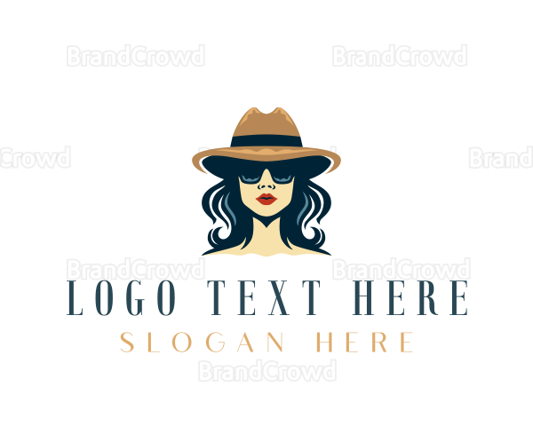 Feminine Hat Style Logo