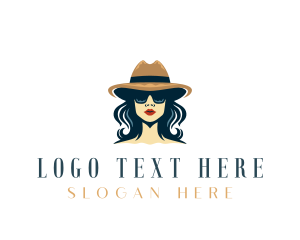 Feminine Hat Style Logo