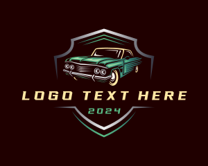 Transport - Car Automobile Shield logo design