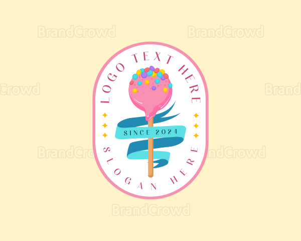 Sweet Candy Lollipop Logo