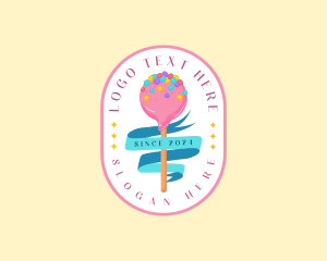 Sweet Candy Lollipop Logo