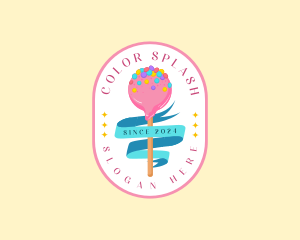 Sweet Candy Lollipop logo design