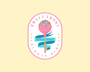 Sweet Candy Lollipop logo design