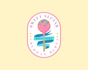 Sweet Candy Lollipop logo design